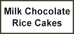MILK CHOCOLATE SLICE ORGANIC RICE CAKES