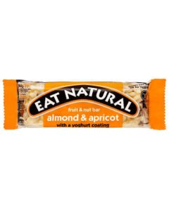 EAT NATURAL ALMOND & APRICOT BAR - YOGHURT COATED 12X50G