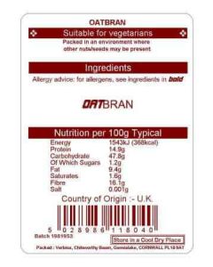 OATBRAN 25KG