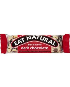 EAT NATURAL DARK CHOCOLATE COATED CRANBERRY MACADAMIA BAR 12X45G