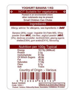 YOGHURT BANANA KG