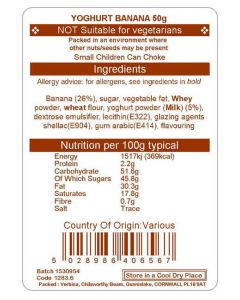 YOGHURT BANANA SNACK 50G