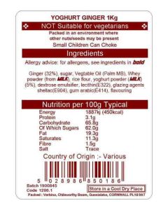 YOGHURT GINGER  KG
