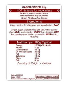 CAROB GINGER 1KG