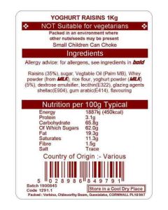 YOGHURT RAISINS KG