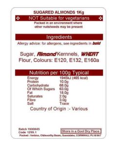 SUGARED ALMONDS KG