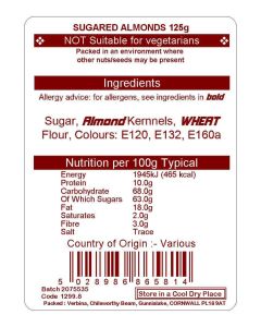 SUGARED ALMONDS X 100G