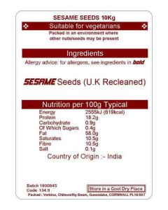 SESAME NAT. 10KG