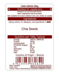CHIA SEEDS 250G