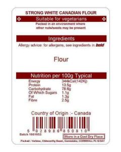 FLOUR STRONG WHITE CANADIAN/GERMAN (UNBLEACHED) 16KG