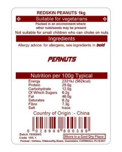 PEANUTS REDSKIN  1KG