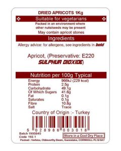 APRICOTS WHOLE MEDIUMS KG
