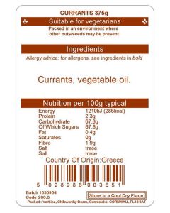 CURRANTS 375G