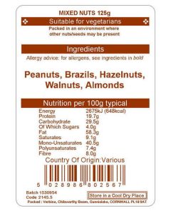 MIXED NUTS 125G