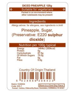 PINEAPPLE DICED 125G