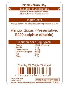 MANGO CUBES 125G