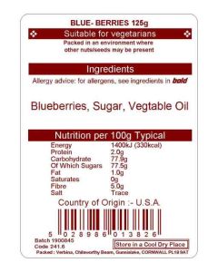 BLUEBERRIES 125G