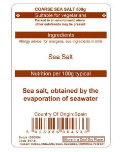 SALT SEA COARSE 500G