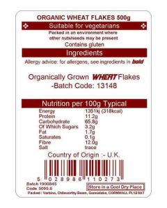 WHEAT FLAKES ORG 500G