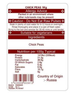 CHICK PEAS 1KG