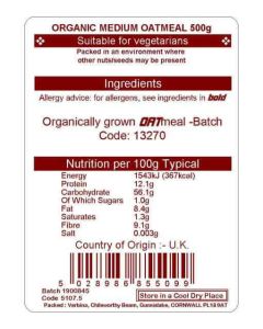 OATMEAL MEDIUM ORG 500G