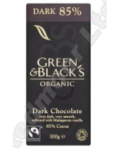 G&B ORG DARK CHOCOLATE 85 PER CENT 15X90G