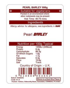 BARLEY PEARL 500G