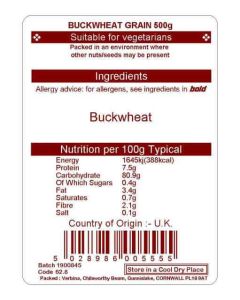 BUCKWHEAT GRAIN 500G