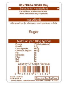 DEMERARA SUGAR 500G