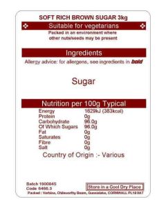 SOFT RICH BROWN SUGAR 3KG