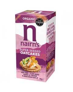 NAIRNS SUPER SEEDED OATCAKE - ORGANIC 1 X 200G