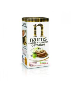 NAIRNS CRACKED BLACK PEPPER OATCAKE 1 X 200G