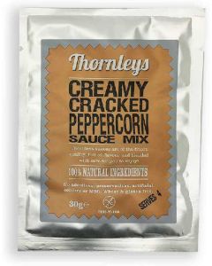 THORNLEYS CREAMY CRACKED PEPPERCORN SAUCE 1 X 30G