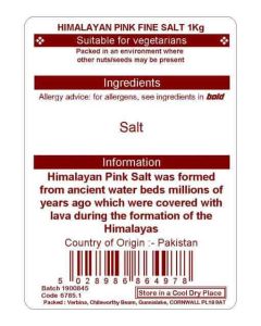 HIMALAYAN FINE PNK ROCK SALT 1 KG