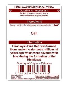 HIMALAYAN FINE PNK ROCK SALT 200G