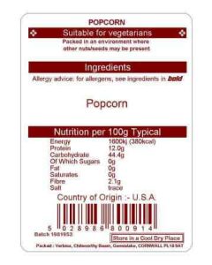 POPCORN 22.68KG