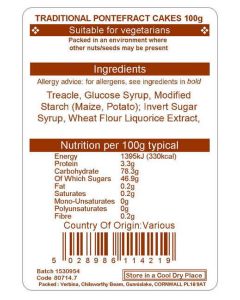 PONTEFRACT CAKES 100G