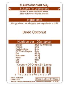 FLAKED COCONUT 340G