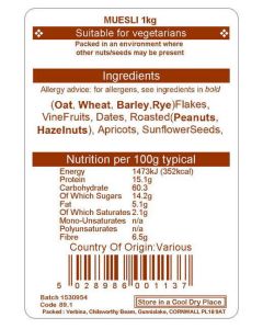 MUESLI ORIGINAL 15NAT. KG