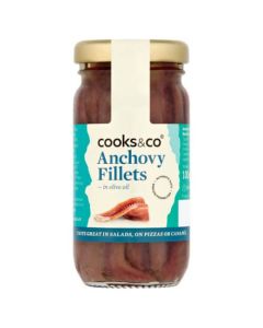 COOKS&CO ANCHOVY FILLETS IN OIL 100G