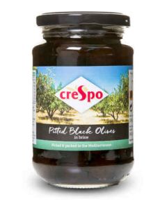CRESPO BLACK OLIVES PITTED 8 X 354G