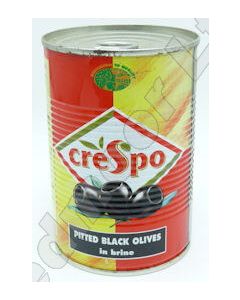 CRESPO TINNED BLACK OLIVES PITTED  (TIN) 6 X 397G