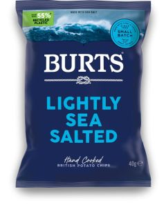 BURTS LIGHT SALT 20 X 40G (DARK BLUE)