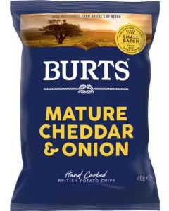 BURTS VINTAGE CHEDDAR & ONION 20 X 40G