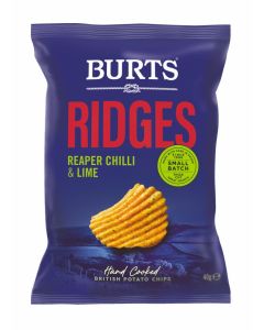 BURTS RIDGES REAPER CHILLI & LIME 20 X 40G