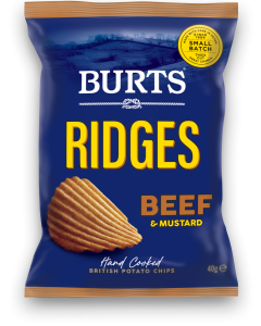 BURTS RIDGES BEEF & MUSTARD 20 X 40G