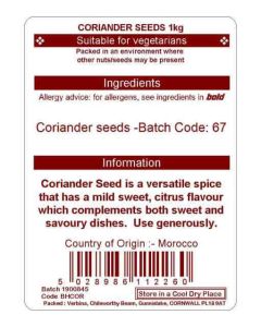 CORIANDER SEEDS KG