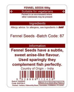 FENNEL SEEDS 500G