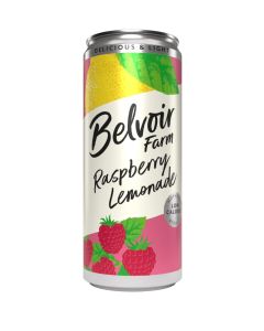 BELVOIR SPARKLING RASPBERRY LEMONADE CANS 12 X 330ML