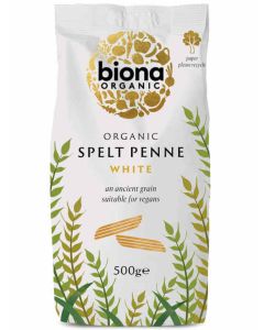 BIONA SPELT WHITE PENNE ORGANIC 500G X 1